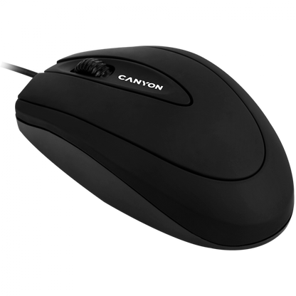 Kabelgebundene Maus Canyon CM 1 1000 DPI ergonomisch schwarz