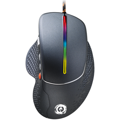 Kabelgebundene RGB-Gaming-Maus mit 6 Tasten Canyon GM-12 dunkelgrau