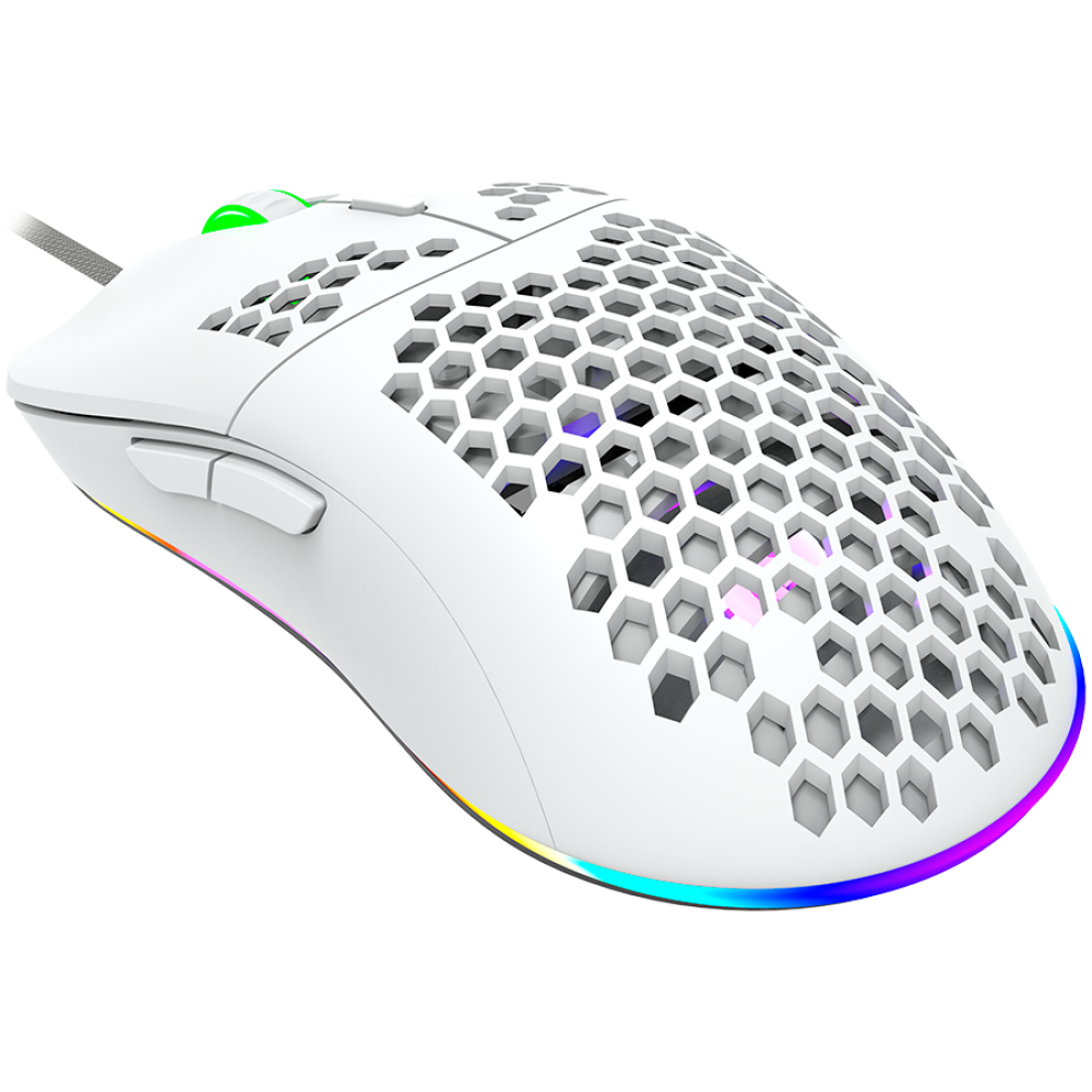 RGB Gaming-Maus kabelgebunden 7 Tasten Canyon GM-11 weiß