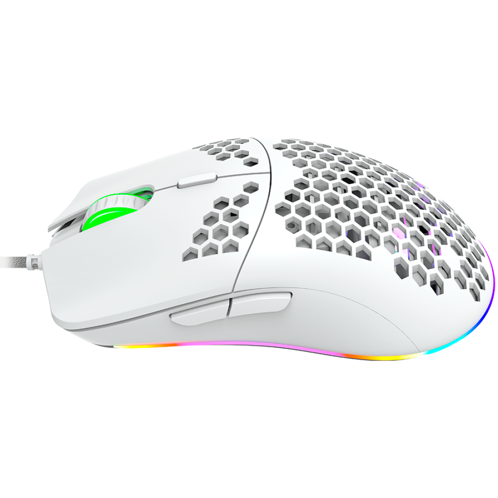 RGB Gaming-Maus kabelgebunden 7 Tasten Canyon GM-11 weiß