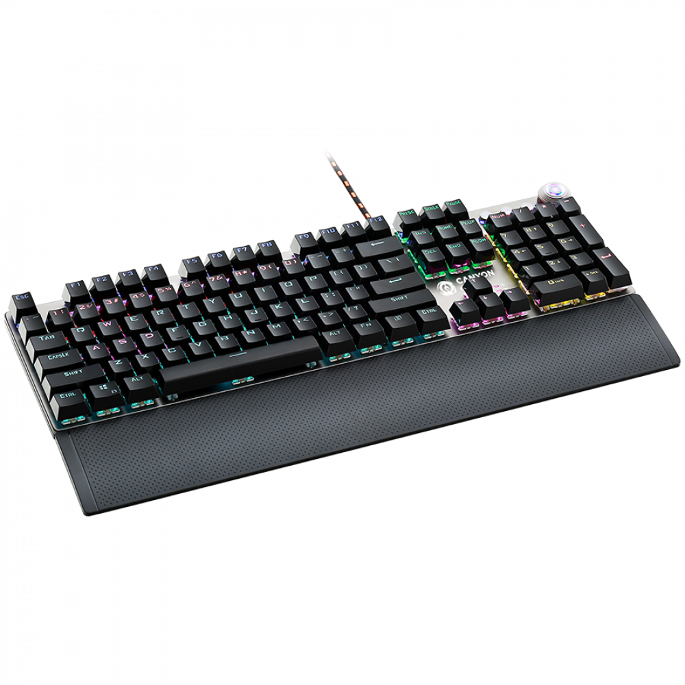 Kabelgebundene Gaming-Tastatur RGB Canyon GK-7 Grau