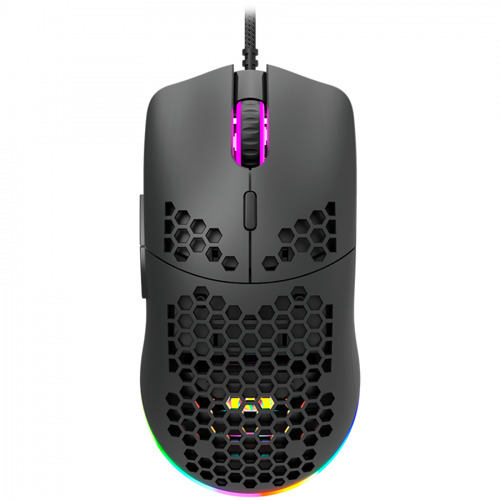 Kabelgebundene Gaming-Maus RGB 7 Tasten Canyon GM-11 schwarz