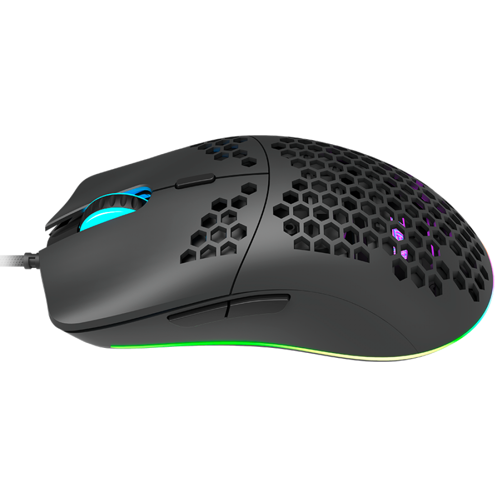 Kabelgebundene Gaming-Maus RGB 7 Tasten Canyon GM-11 schwarz