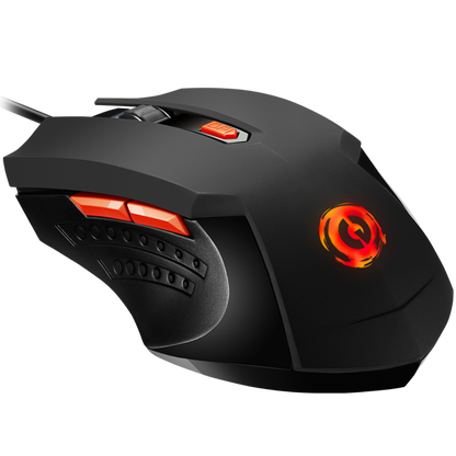 Kabelgebundene Gaming-Maus RGB 6 Tasten Canyon GM-1 schwarz