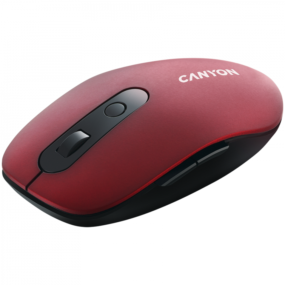 Mysz bezprzewodowa Canyon MW 9 ergonomiczna czerwona dwa tryby