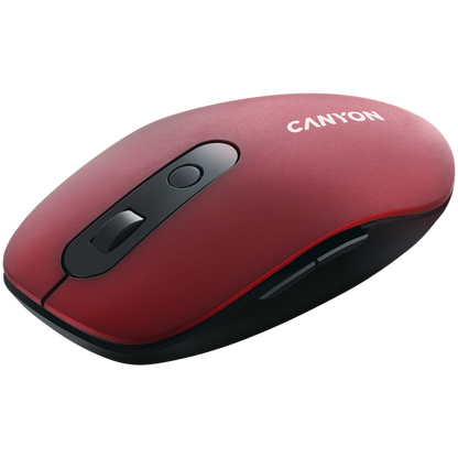 Mysz bezprzewodowa Canyon MW 9 ergonomiczna czerwona dwa tryby