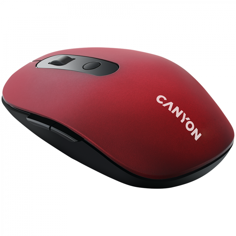 Mysz bezprzewodowa Canyon MW 9 ergonomiczna czerwona dwa tryby