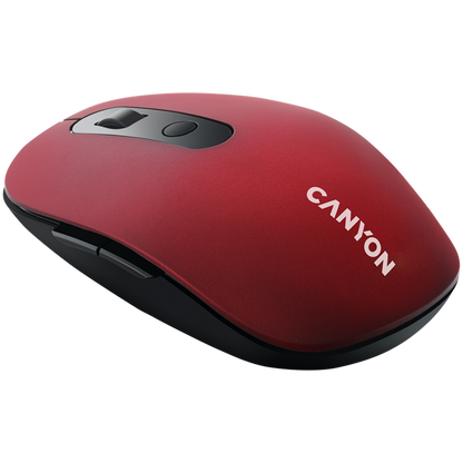 Mysz bezprzewodowa Canyon MW 9 ergonomiczna czerwona dwa tryby