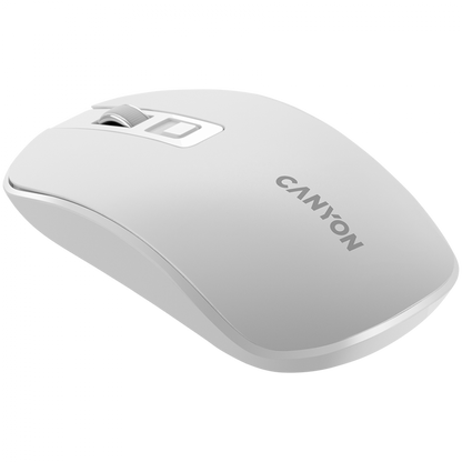 Canyon MW-18 Pearl White Rechargeable Wireless Mouse