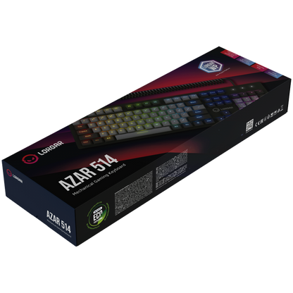 Kabelgebundene RGB-Gaming-Tastatur Lorgar Azar 514 schwarz