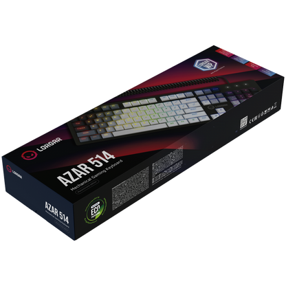 Klawiatura mechaniczna RGB Lorgar Azar 514 czarna przewodowa