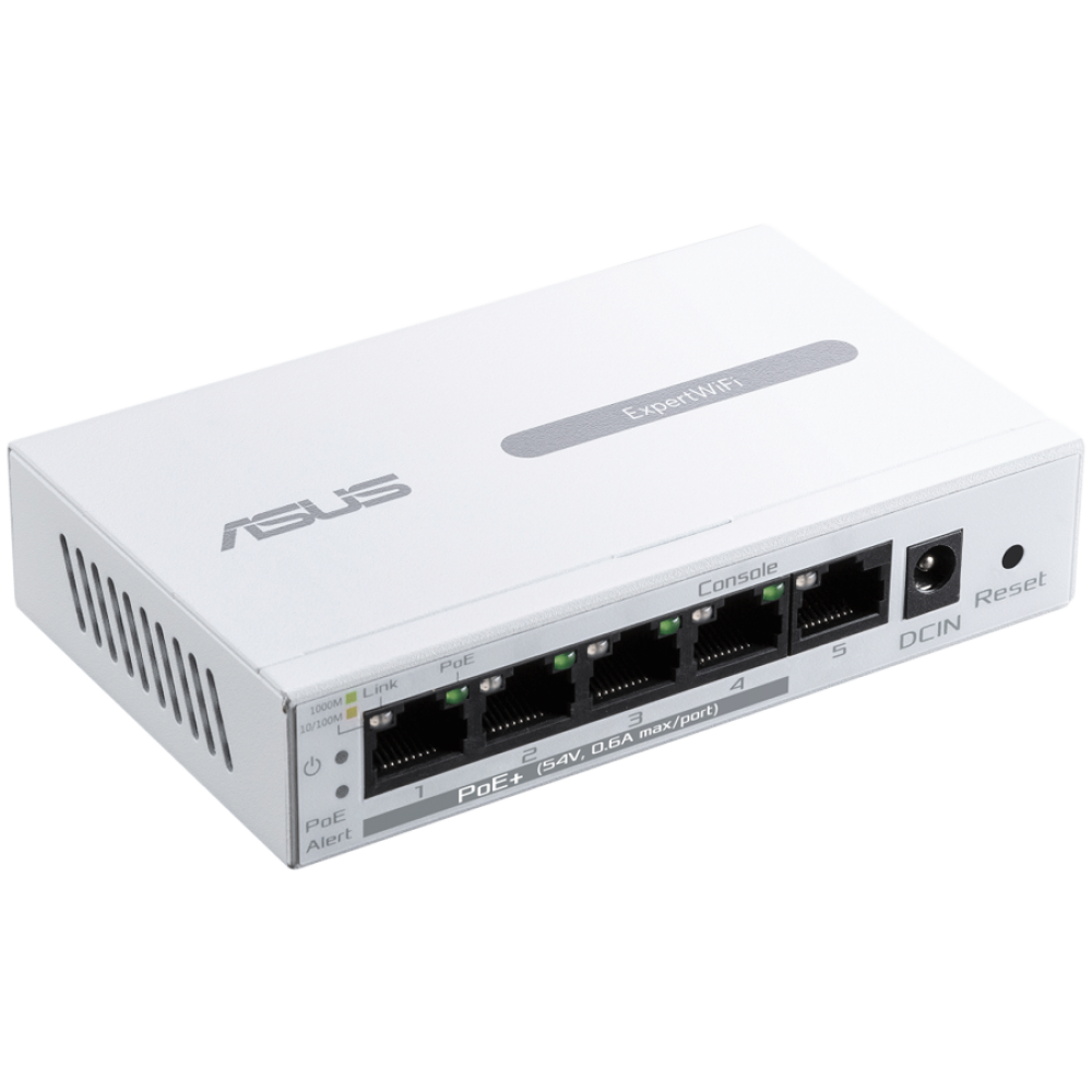 ASUS ExpertWiFi EBP15 5 Port GbE PoE+ switch 60W z 4 portami PoE+