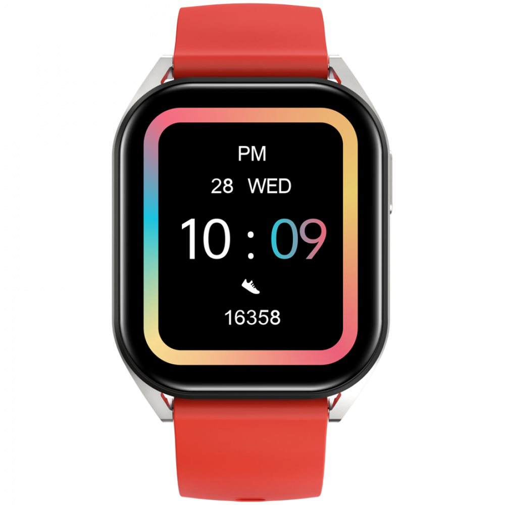Smartwatch BT-CALL mit Anruffunktion Canyon SW-58 Silber-Rot