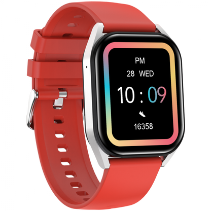 Smartwatch BT-CALL mit Anruffunktion Canyon SW-58 Silber-Rot