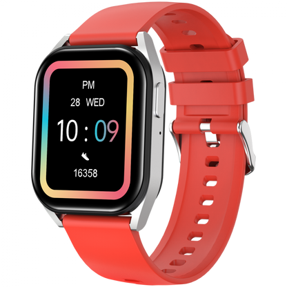 Smartwatch BT-CALL mit Anruffunktion Canyon SW-58 Silber-Rot