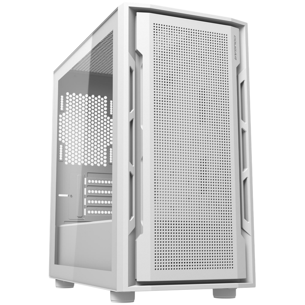 Mini-PC-Gehäuse COUGAR UNIFACE mit gehärtetem Glas, weiß