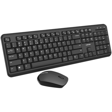 Canyon SET-W20 Wireless Keyboard and Mouse Set, Black
