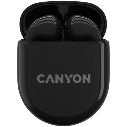 Słuchawki douszne TWS z etui bezprzewodowe Canyon TWS-6 czarne