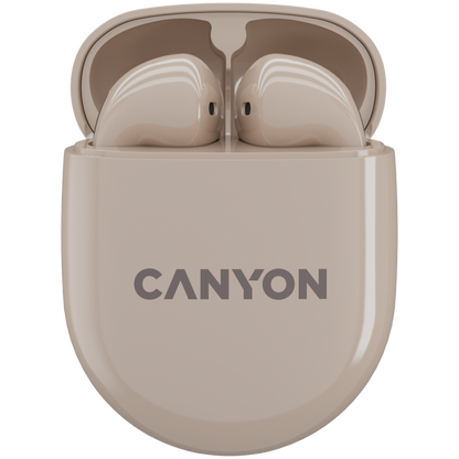 Słuchawki douszne TWS Canyon TWS 6 bezprzewodowe beżowe