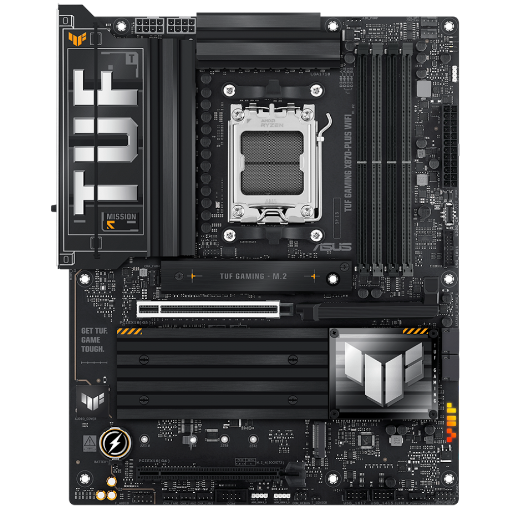 ASUS TUF GAMING X870 PLUS WIFI ATX-Mainboard mit Wi-Fi 7 und RGB, schwarz