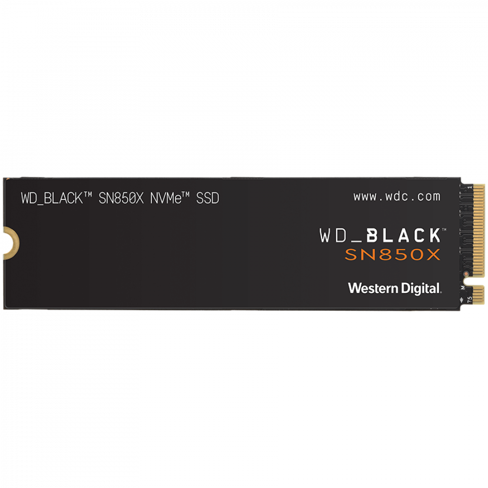 WD SSD Black SN850X 2TB M.2 PCIe Gen4 7300/6600 MB/s IOPS 1200K