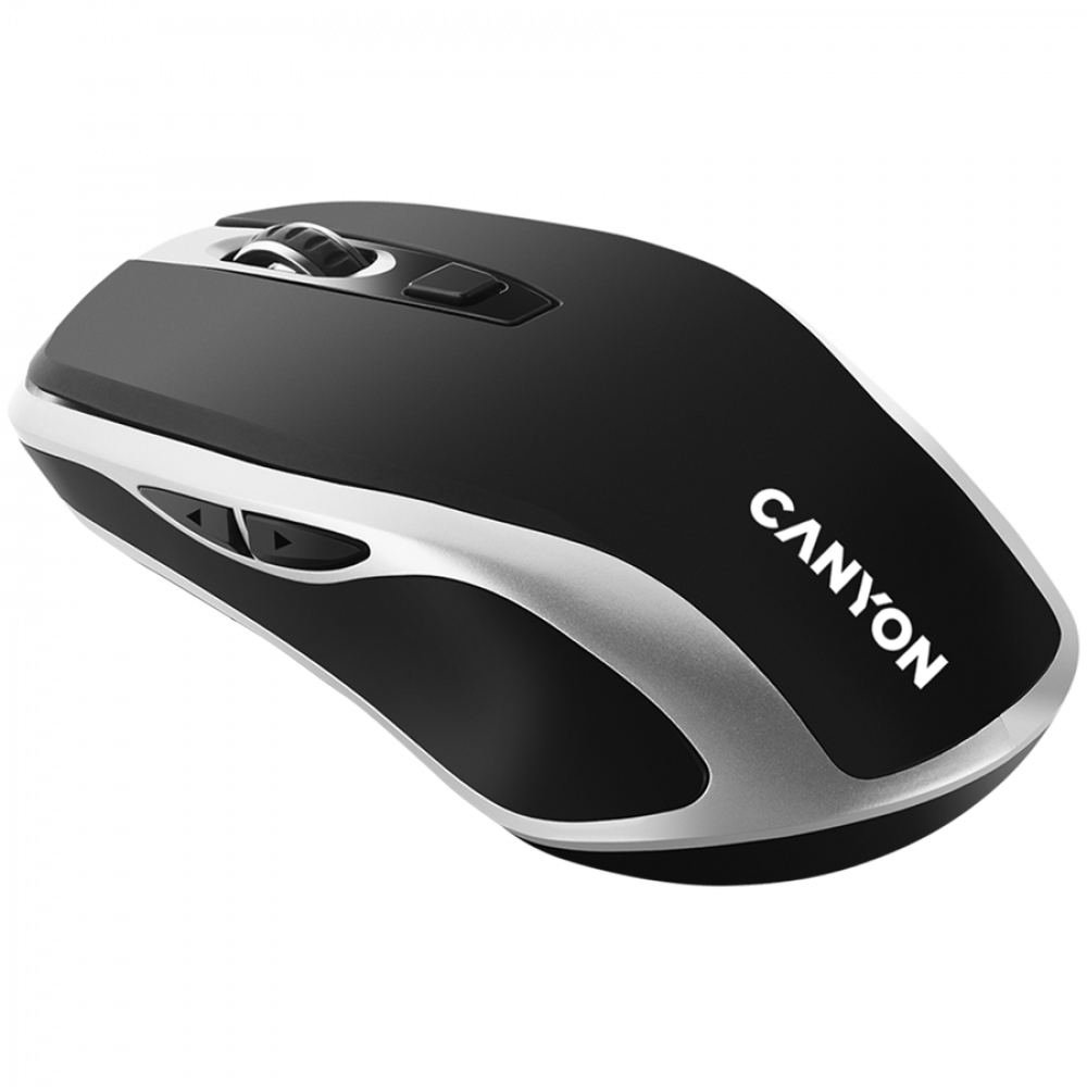 Canyon MW 19 kabellose Maus Qi-Ladung schwarz-grau