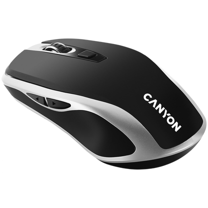 Canyon MW 19 kabellose Maus Qi-Ladung schwarz-grau