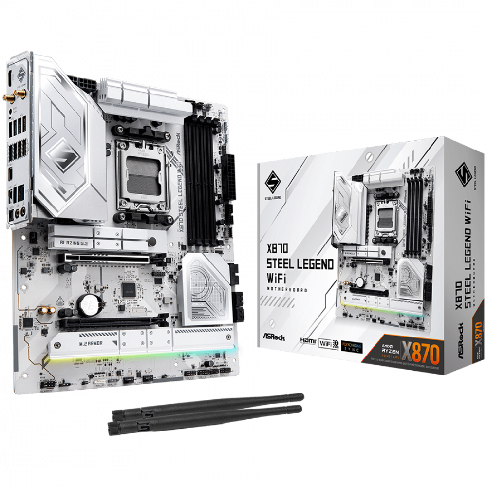 ASROCK X870 Steel Legend WIFI ATX Mainboard mit Wi-Fi 7