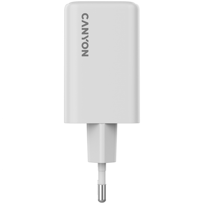 Ładowarka sieciowa GaN 65W 2xPD 1xQC EU Canyon CU65ACC biała