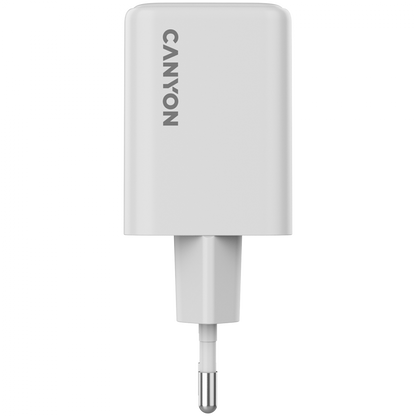 Ładowarka sieciowa GaN 45W 2xPD EU Canyon CU45CC biała