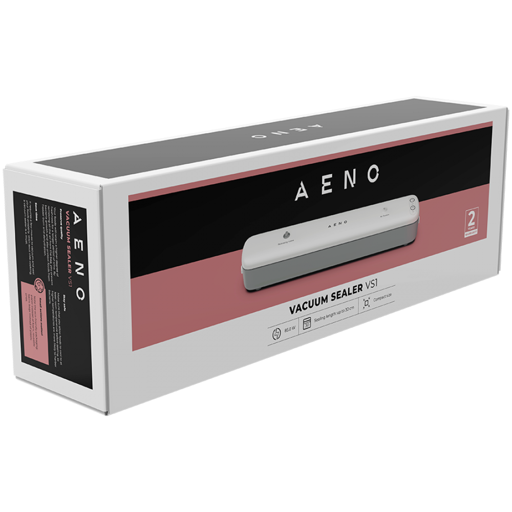Aeno VS1 Vacuum Sealer for Food, White/Grey