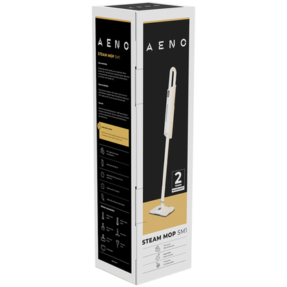 1200W Steam Mop with Aromatherapy 380ml Aeno SM1 White