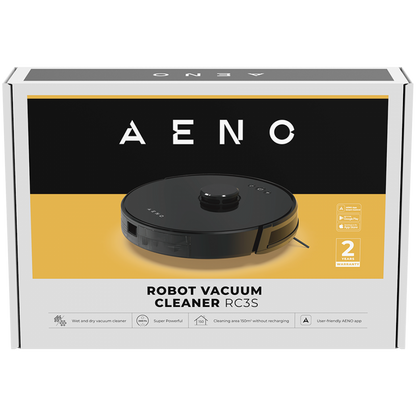 Robot sprzątający 2w1 2500Pa z mapą Aeno RC3S czarny