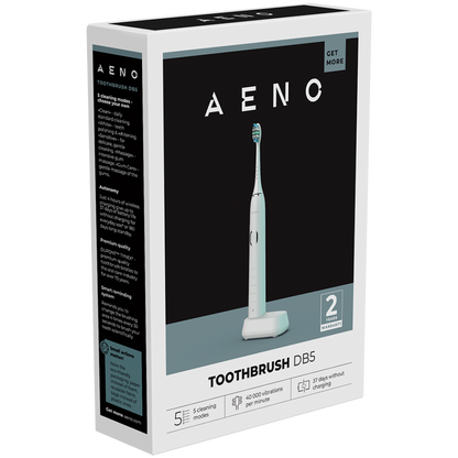 Aeno DB5 Schallzahnbürste 46000 U/min 5 Modi IPX7 weiß