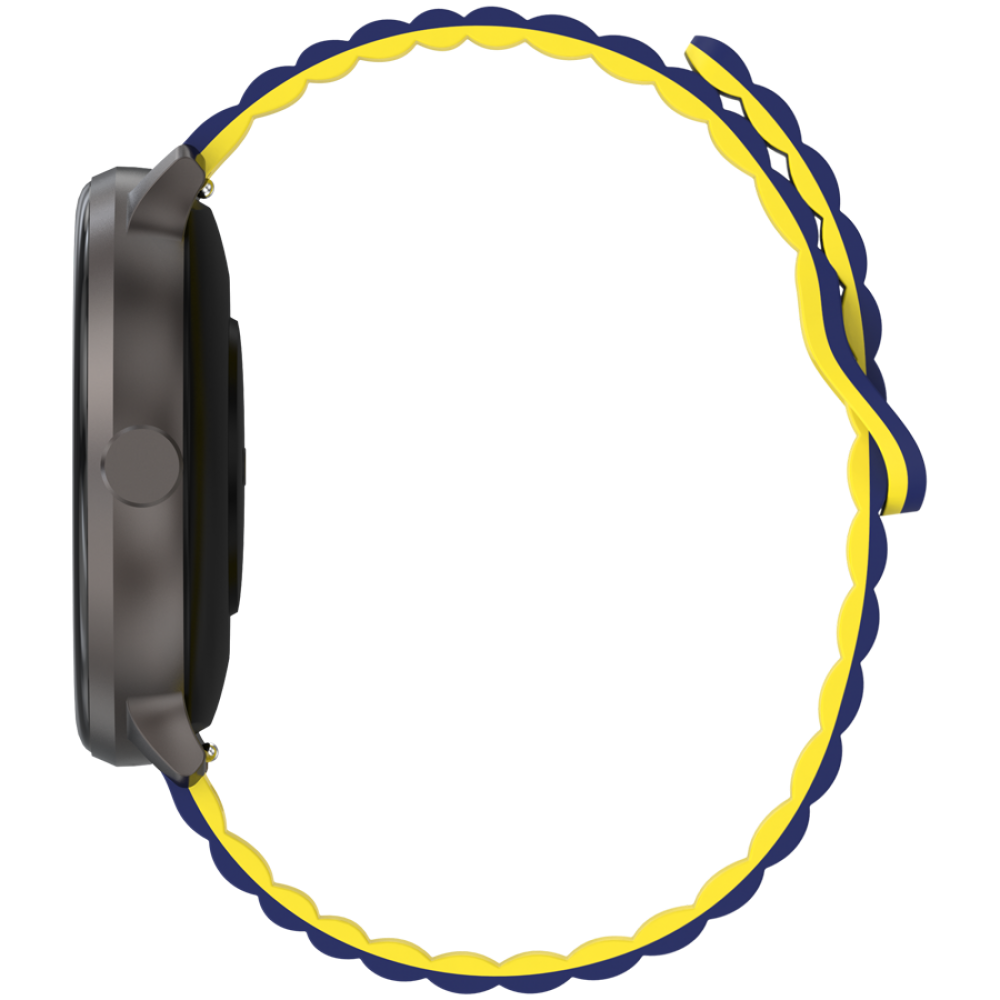 Smartwatch mit Sportfunktionen Canyon SW-69 blau-gelb