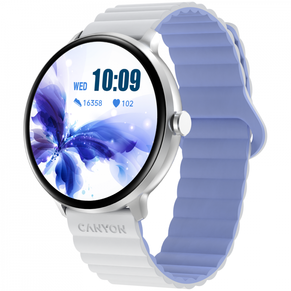 Smartwatch mit Sportfunktionen Canyon SW-69 Weiß-Blau