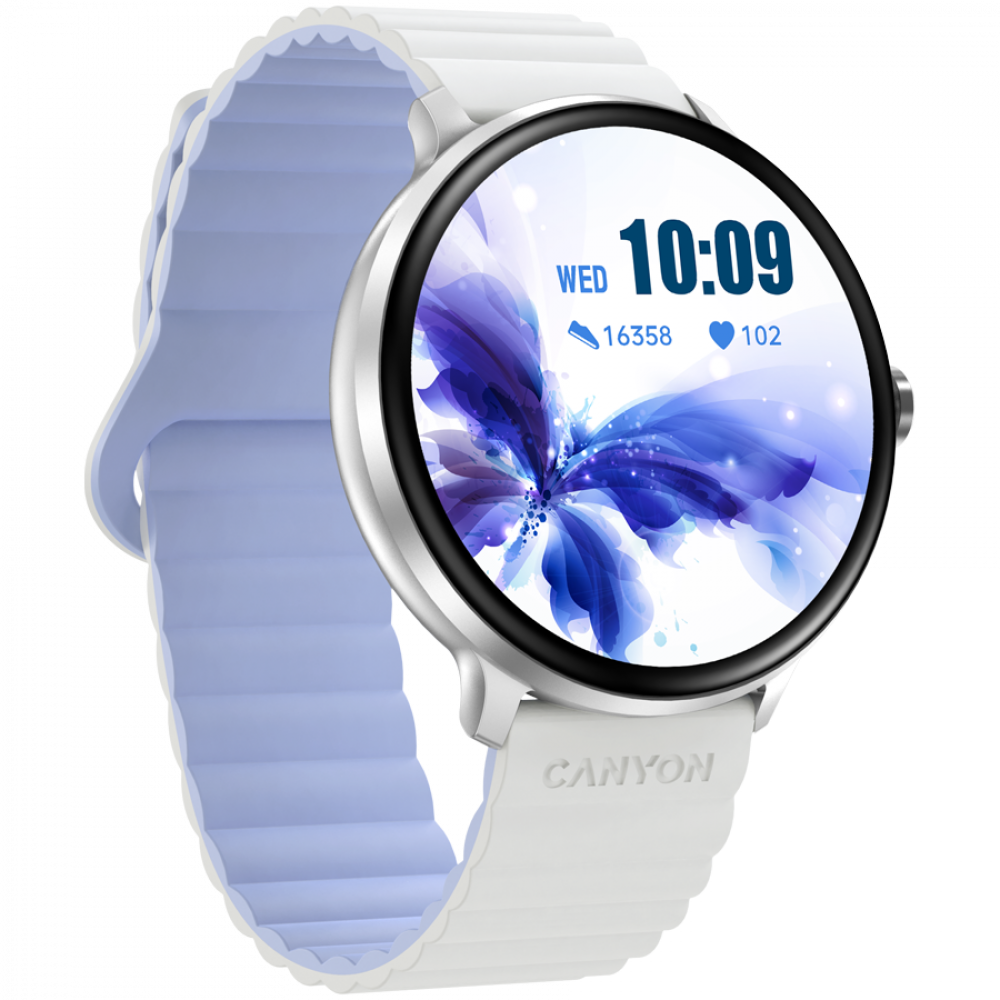 Smartwatch mit Sportfunktionen Canyon SW-69 Weiß-Blau