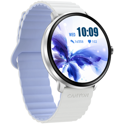 Smartwatch mit Sportfunktionen Canyon SW-69 Weiß-Blau