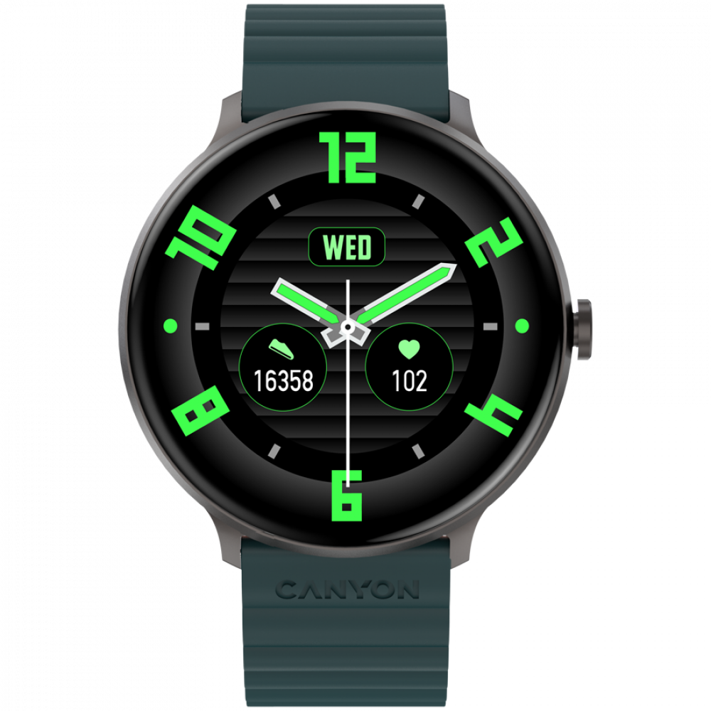 Smartwatch mit Sportfunktionen Canyon SW-69 grün-orange