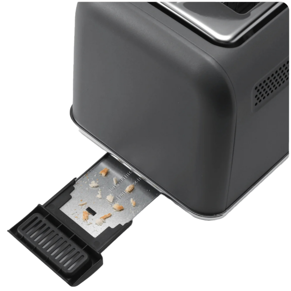 Buydeem DT730E Toaster Automatisch 9 Stufen 900W Retro Grau