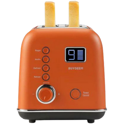 Toster Buydeem DT730E Automatyczny 9 stopni 900W Retro Czerwony