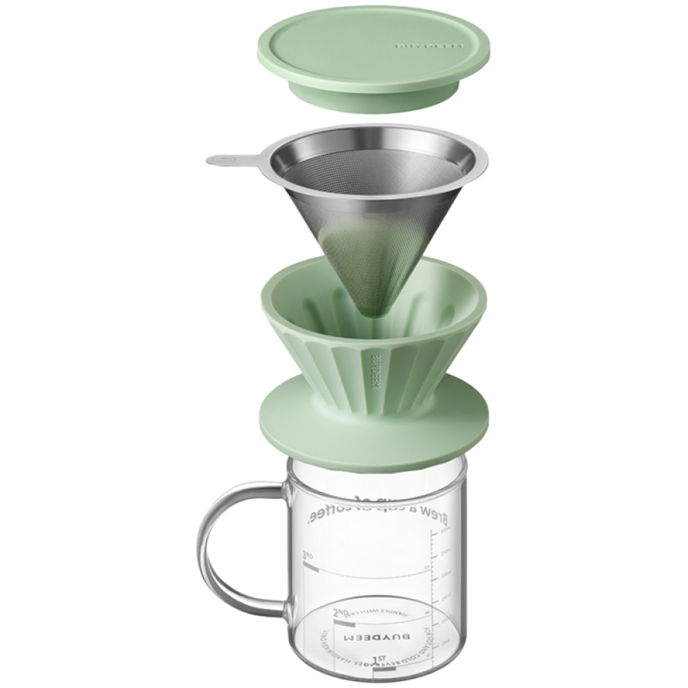 Buydeem CD1024 350 ml Green Coffee and Tea Brewing Set