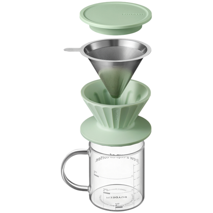Buydeem CD1024 350 ml Green Coffee and Tea Brewing Set
