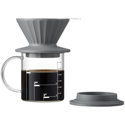 Buydeem CD1024 Aufguss-Set für Kaffee und Tee 350 ml Grau