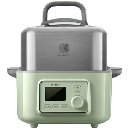 Parowar 5L elektryczny do gotowania na parze Buydeem G564 zielony