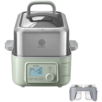 Parowar 5L elektryczny do gotowania na parze Buydeem G564 zielony