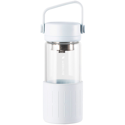 Butelka szklana z zaparzaczem Buydeem DG42 300 ml Biała