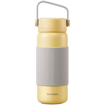 Buydeem Isolierkanne CD1011 mit Sieb 400 ml Pastellgelb
