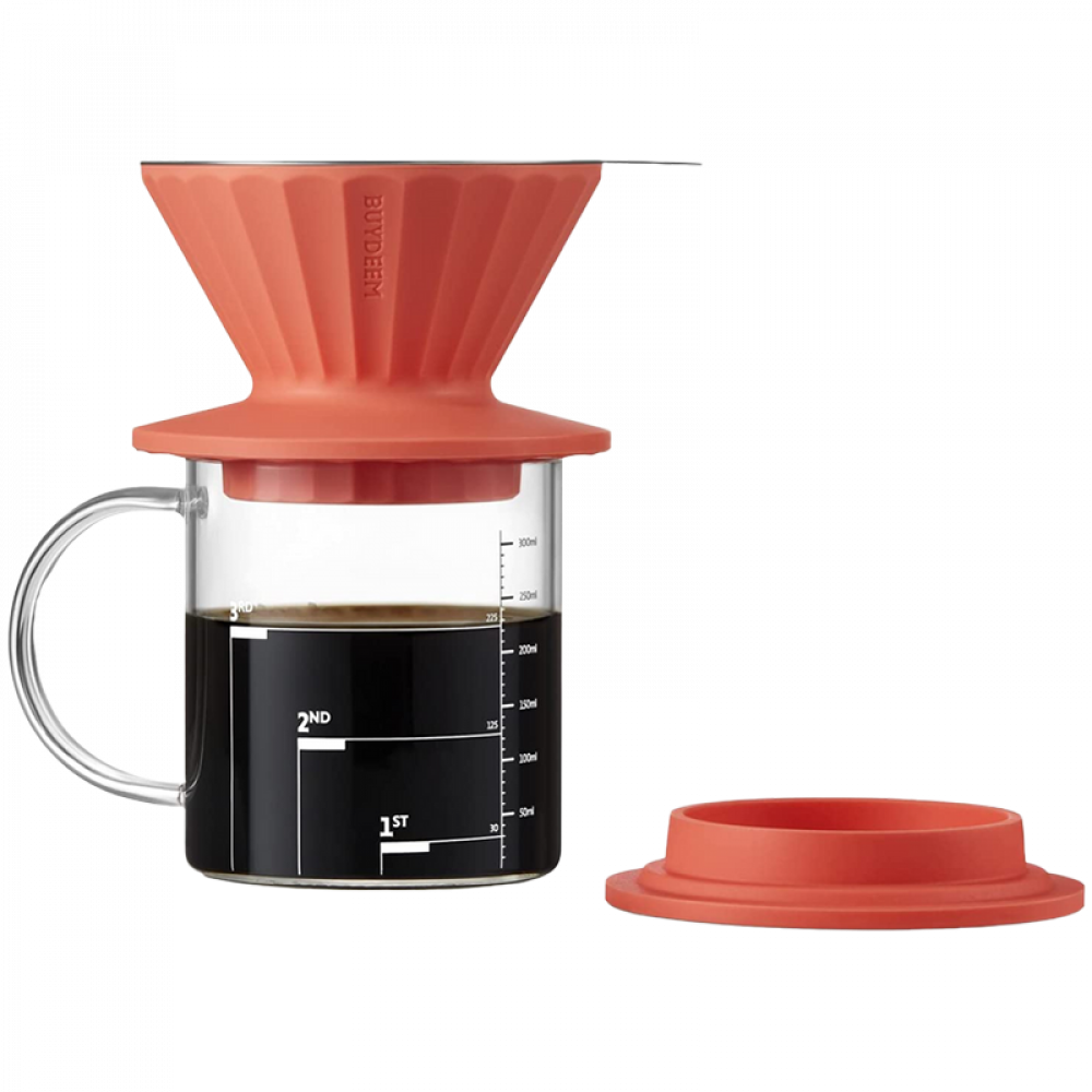 Buydeem CD1024 Kaffe- und Teezubereiter 350 ml Rot