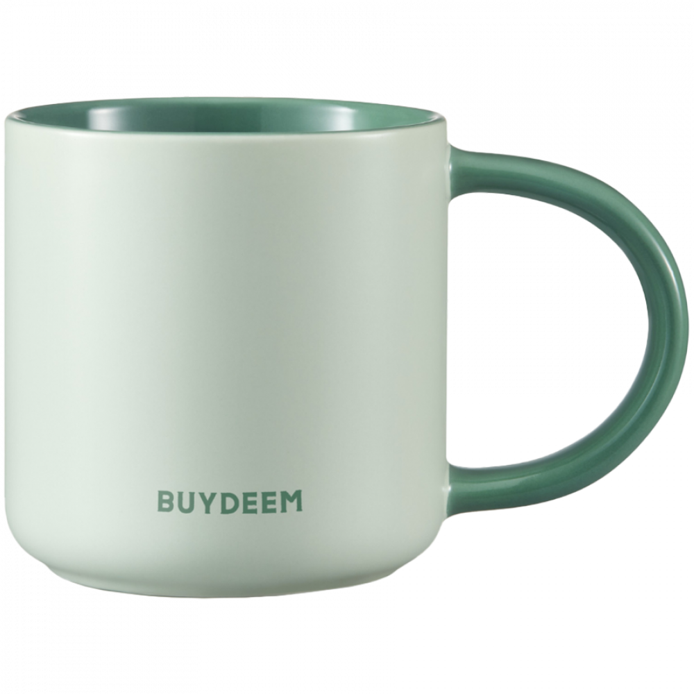 Kubek ceramiczny 300 ml Buydeem CD1018 do kawy i herbaty Pastelowy Zielony
